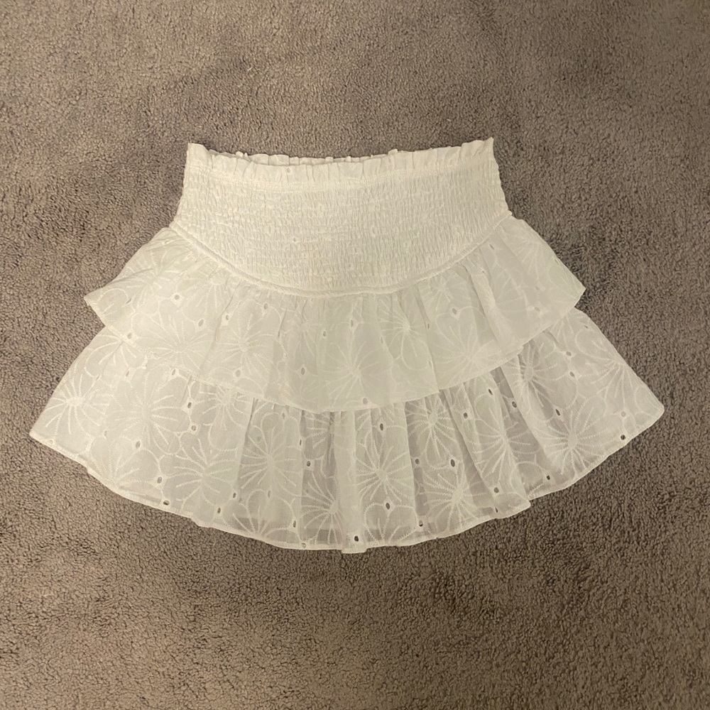 White Mustard Seed Ruffle Skirt